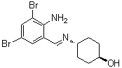 structure of CAS# 50910-53-7, trans-4-[[(2-Amino-3,5-dibromophenyl)methylene]amino]cyclohexanol