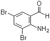 2-Amino-3,5-dibromobenzaldehyde molecular structure (CAS 50910-55-9)