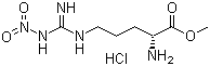 structure of CAS# 50912-92-0, N5-[Imino(nitroamino)methyl]-D-ornithine methyl ester hydrochloride;N5-[imino(nitroamino)methyl]-D-ornithine methyl ester monohydrochloride
