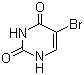 structure of CAS# 51-20-7, 5-Bromouracil;5-Bromo-2,4(1H,3H)-pyrimidinedione; 5-Bromopyrimidine-2,4-diol