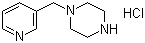 structure of CAS# 510725-49-2, 1-(Pyridin-3-ylmethyl)piperazine hydrochloride