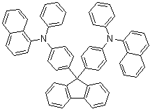 结构式 CAS# 510775-24-3, N,N'-(9H-芴-9-亚基二-4,1-亚苯基)二[N-苯基-1-萘胺]