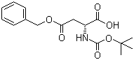 Boc-D-aspartic acid 4-benzyl ester molecular structure (CAS 51186-58-4)