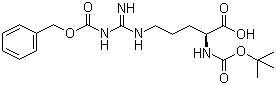 N-Boc-N'-Cbz-L-arginine molecular structure (CAS 51219-18-2)