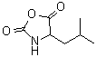 structure of CAS# 51248-35-2, 4-(2-Methylpropyl)-2,5-oxazolidinedione;N-Carboxy-DL-leucine anhydride