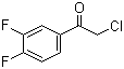 结构式 CAS# 51336-95-9, 2-氯-1-(3,4-二氟苯基)乙酮