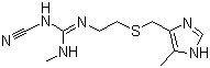 structure of CAS# 51481-61-9, Cimetidine;2-Cyano-1-methyl-3-(2-(((5-methylimidazol-4-yl)methyl)thio)ethyl)guanidine