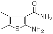 structure of CAS# 51486-04-5, 2-Amino-4,5-dimethyl-3-thiophenecarboxamide;2-Amino-4,5-dimethyl-thiophene-3-carboxylic acid amide; 2-Amino-4,5-dimethylthiophene-3-carboxamide
