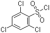 structure of CAS# 51527-73-2, 2,4,6-Trichlorobenzenesulfonyl chloride;2,4,6-Trichlorobenzenesulphonyl chloride