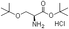 结构式 CAS# 51537-21-4, O-叔丁基-L-丝氨酸叔丁酯盐酸盐