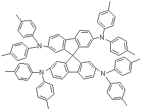 结构式 CAS# 515834-67-0, 2,2',7,7'-四(二-对甲苯基氨基)螺-9,9'-二芴