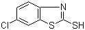 structure of CAS# 51618-29-2, 6-Chloro-2-mercaptobenzothiazole;6-Chlorobenzothiazole-2-thiol; 6-Chloro-1,3-benzothiazole-2(3H)-thione