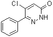 结构式 CAS# 51660-08-3, 5-氯-6-苯基-3(2H)-哒嗪酮