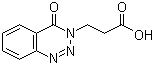 3-(4-氧代-1,2,3-苯并三嗪-3(4H)-基)丙酸分子结构 (CAS 51672-79-8)
