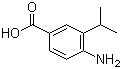 structure of CAS# 51688-76-7, 4-Amino-3-isopropylbenzoic acid;4-Amino-3-(1-methylethyl)benzoic acid