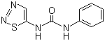 结构式 CAS# 51707-55-2, 赛苯隆; 脱叶脲; 脱叶灵; N-苯基-N-1,2,3-噻二唑-5-脲