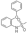 structure of CAS# 51765-51-6, 2'-Phenoxymethanesulfonanilide;N-(2-Phenoxyphenyl)-methanesulfonamide