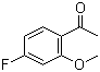 structure of CAS# 51788-80-8, 4'-Fluoro-2'-methoxyacetophenone;1-(4-Fluoro-2-methoxyphenyl)ethan-1-one; 1-(4-Fluoro-2-methoxyphenyl)ethanone