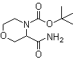 结构式 CAS# 518047-39-7, 4-(叔丁氧羰基)吗啉-3-甲酰胺