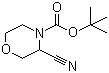 结构式 CAS# 518047-40-0, 3-氰基-4-吗啉羧酸叔丁酯