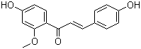 structure of CAS# 51828-10-5, 2'-O-Methylisoliquiritigenin;4,4'-Dihydroxy-2'-methoxychalcone