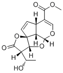 structure of CAS# 51838-83-6, Allamandicin;NSC 251691; 3,3a,7a,9b-Tetrahydro-3-(1-hydroxyethyl)-2-oxo-2H,4aH-1,4,5-trioxadicyclopent[a,hi]indene-7-carboxylic acid methyl ester