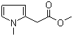 structure of CAS# 51856-79-2, Methyl 1-methyl-2-pyrroleacetate;1-Methylpyrrole-2-acetic acid methyl ester