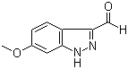 结构式 CAS# 518987-37-6, 6-甲氧基-1H-吲唑-3-甲醛