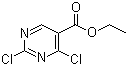 structure of CAS# 51940-64-8, Ethyl 2,4-dichloropyrimidine-5-carboxylate;2,4-Dichloropyrimidine-5-carboxylic acid ethyl ester