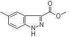 结构式 CAS# 51941-85-6, 5-甲基-1H-吲唑-3-羧酸甲酯