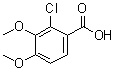 结构式 CAS# 52009-53-7, 2-氯-3,4-二甲氧基苯甲酸