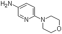 结构式 CAS# 52023-68-4, 3-氨基-6-吗啉基吡啶; 2-吗啉基-5-氨基-吡啶