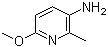 structure of CAS# 52090-56-9, 3-Amino-6-methoxy-2-picoline;2-Methoxy-5-amino-6-methylpyridine