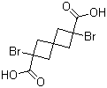 2,6-Dibromospiro[3.3]heptane-2,6-dicarboxylic acid molecular structure (CAS 52097-91-3)