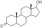 Stanolone molecular structure (CAS 521-18-6)