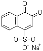 structure of CAS# 521-24-4, 1,2-Naphthoquinone-4-sulfonic acid sodium salt