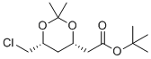 structure of CAS# 521973-99-9, Rosuvastatin Related Compound 6;tert-butyl 2-[(4S,6R)-6-(chloromethyl)-2,2-dimethyl-1,3-dioxan-4-yl]acetate