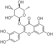 Quercitrin molecular structure (CAS 522-12-3)