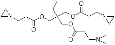 Trimethylolpropane tris(3-aziridinylpropanoate) molecular structure (CAS 52234-82-9)