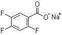 结构式 CAS# 522651-48-5, 2,4,5-三氟苯甲酸钠盐
