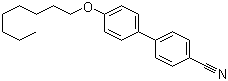 结构式 CAS# 52364-73-5, 对氰基辛氧基联苯