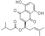 structure of CAS# 52387-14-1, Isovalerylshikonin