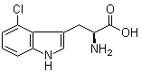 4-Chloro-L-tryptophan molecular structure (CAS 52448-14-3)