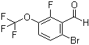 结构式 CAS# 524674-70-2, 6-溴-2-氟-3-(三氟甲氧基)苯甲醛