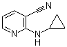 结构式 CAS# 52583-90-1, 2-(环丙基氨基)-3-吡啶甲腈