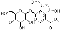 结构式 CAS# 52613-28-2, 去乙酰基车叶草苷酸甲酯