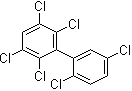 结构式 CAS# 52663-63-5, 2,2',3,5,5',6-六氯-1,1'-联苯