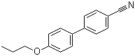 structure of CAS# 52709-86-1, 4-Propoxy-[1,1'-biphenyl]-4'-carbonitrile;4-Propoxy-4'-cyanobiphenyl; 4'-Propoxy-4-biphenylcarbonitrile