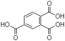 结构式 CAS# 528-44-9, 1,2,4-苯三甲酸; 偏苯三甲酸
