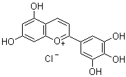 Delphinidin chloride molecular structure (CAS 528-53-0)